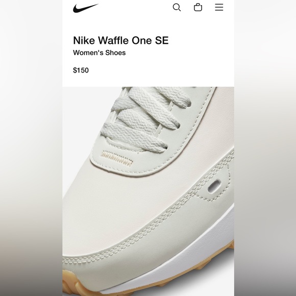 Nike Waffle One SE. never worn. Size 8 - Picture 2 of 5